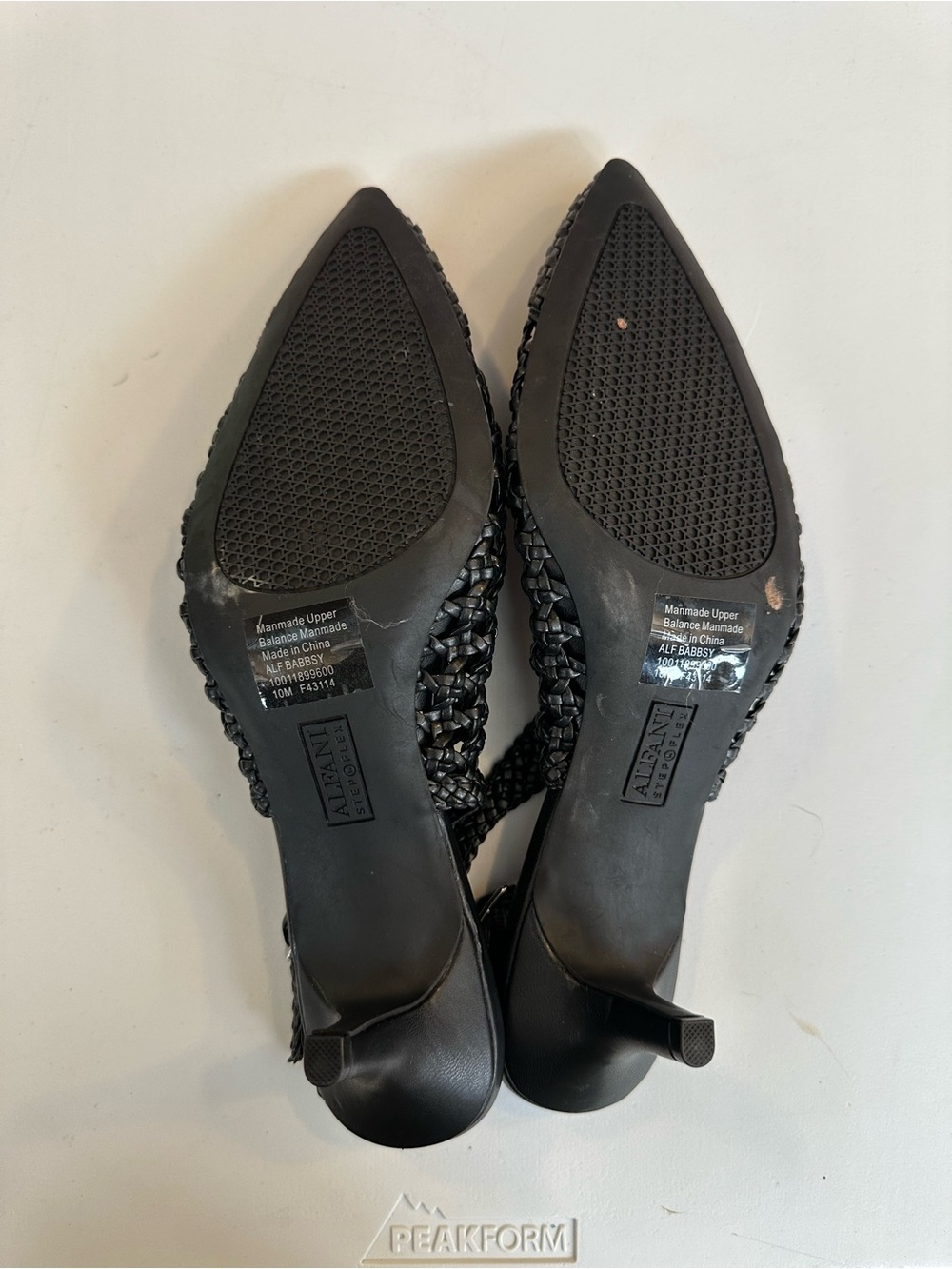 Alfani Black Woven Slingback Flats - Step N Flex Size 10 - Picture 4 of 4